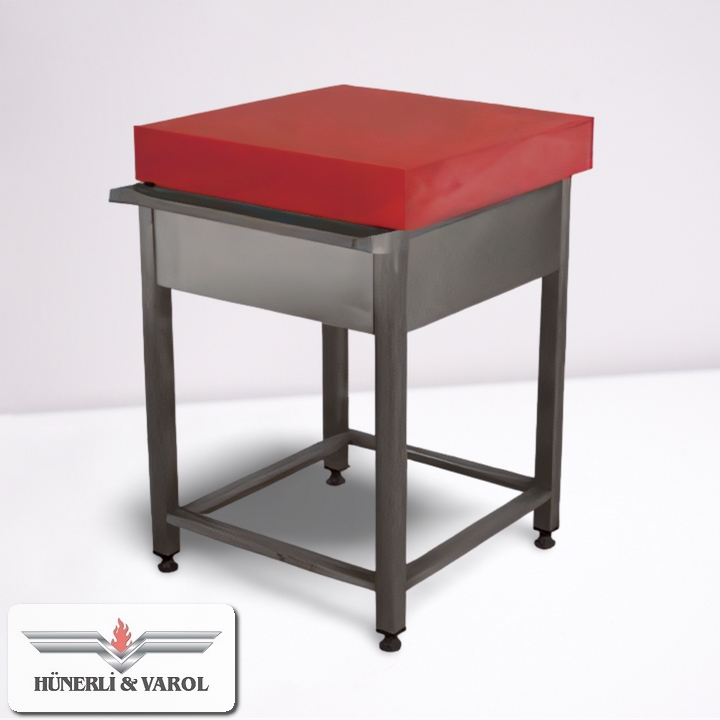 Polietilen Tablalı Et Kütüğü 60x60x10 Ebatlarında 