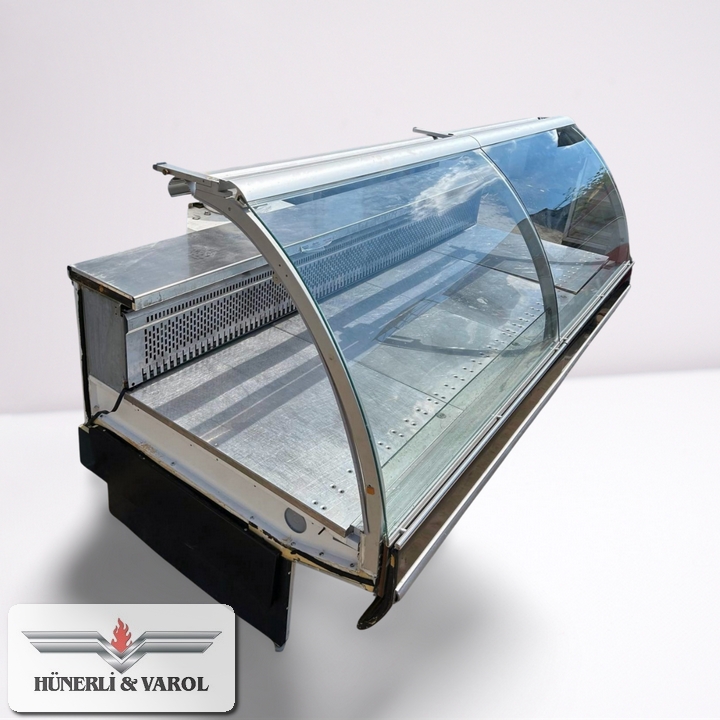 2.EL Şarküteri Dolabı 250x120x125 Ebatlarında Kaplanlar Marka 